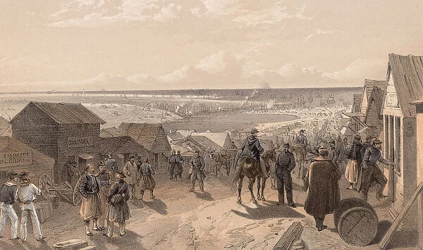 Kamiesch in the Ukraine, during the Crimean War, circa 1855
