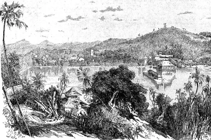 Framed Print : Kandy, the capital of the Central Province of Ceylon, Sri Lanka, in 1880, Historic, digital reproduction of an original 19th-century original Framed Print : Kandy, the capital of the Central Province of Ceylon, Sri Lanka, in 1880, Historic, digital reproduction of an original 19th-century original