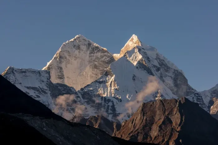 Framed Print : Kangtega mountain peak from Dingboche village Framed Print : Kangtega mountain peak from Dingboche village