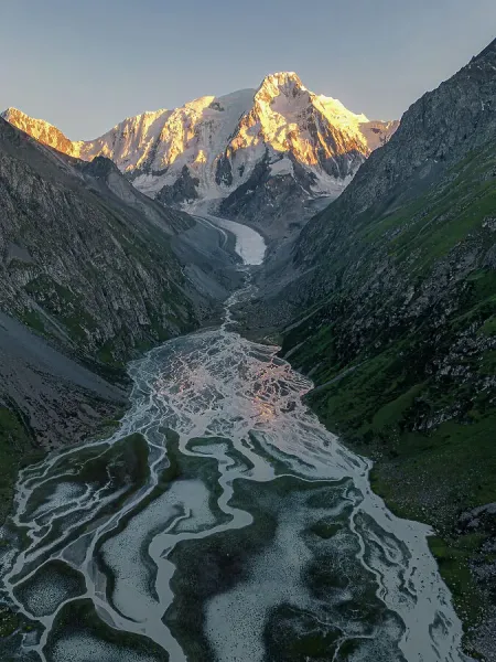 Karakol Mountain Peak Print, Issyk-Kul Region, Kyrgyzstan. Art