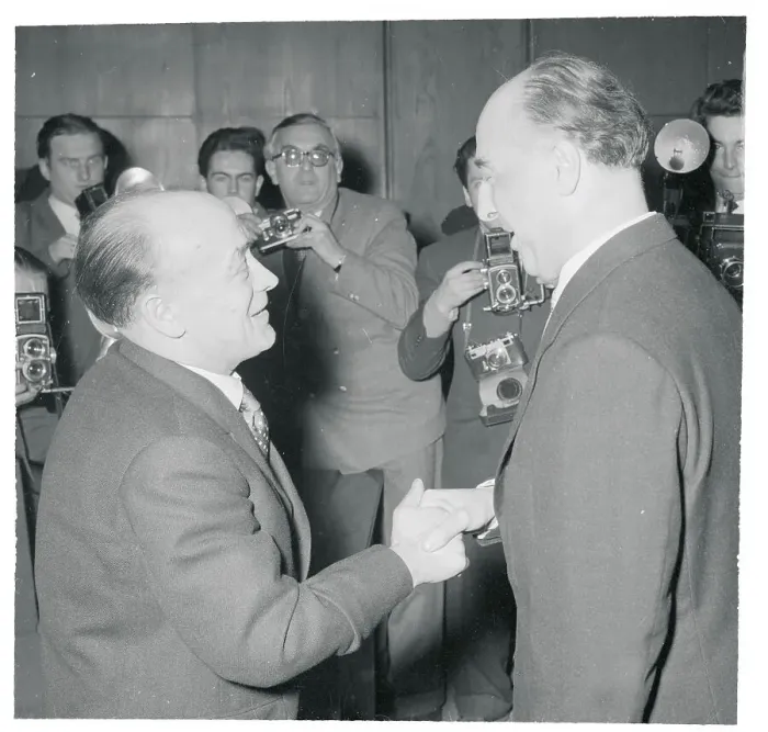 Framed Print : Karl Arnold Greeting Fritz Steinhoff Framed Print : Karl Arnold Greeting Fritz Steinhoff