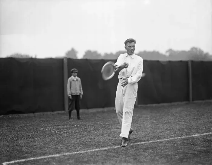 Framed Print : Karl Behr Playing Tennis Framed Print : Karl Behr Playing Tennis