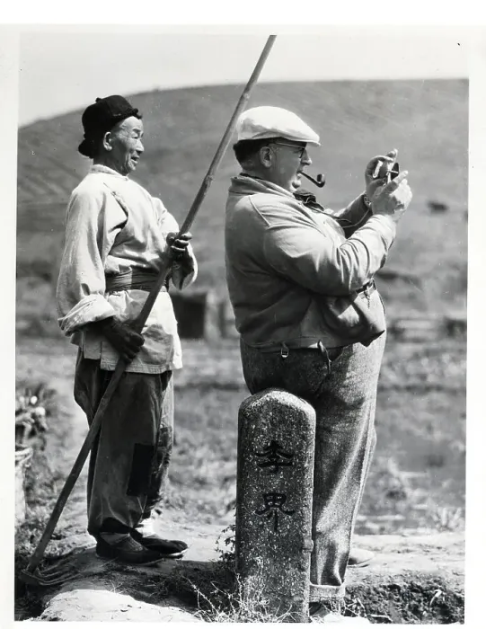 Framed Print : Karl Freund and Hop Wing on The Good Earth Set Framed Print : Karl Freund and Hop Wing on The Good Earth Set