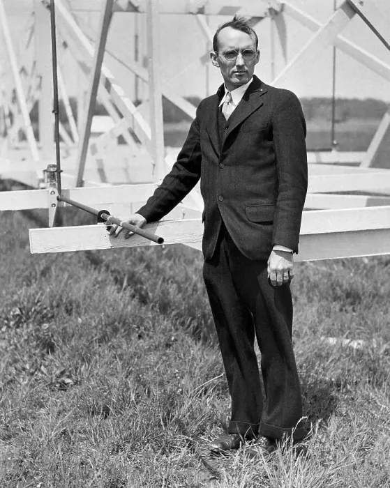 Framed Print : Karl G. Jansky Standing Beside an Antenna Framed Print : Karl G. Jansky Standing Beside an Antenna