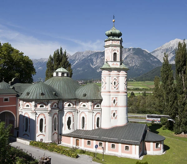 Karlskirche, St. Charless Church, in Volders, Tyrol, Austria, Europe