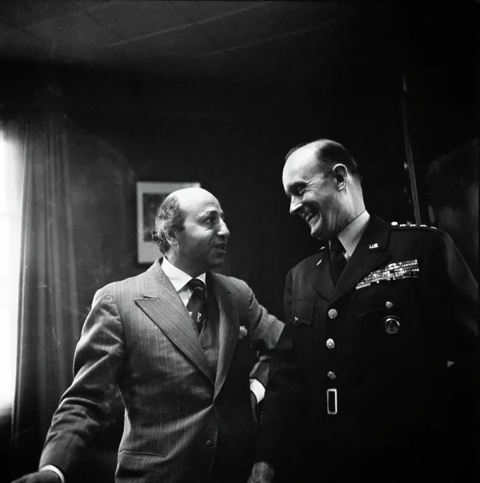 Framed Print : Karsh And General Gruenther Framed Print : Karsh And General Gruenther