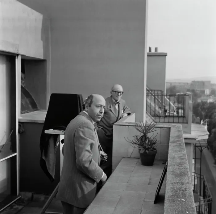 Framed Print : Karsh And Le Corbusier Framed Print : Karsh And Le Corbusier