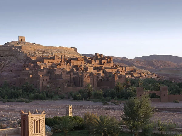 Kasbah Ait Benhaddou at sunrise, UNESCO World Heritage Site, Ait Benhaddou, Morocco, North Africa, Africa
