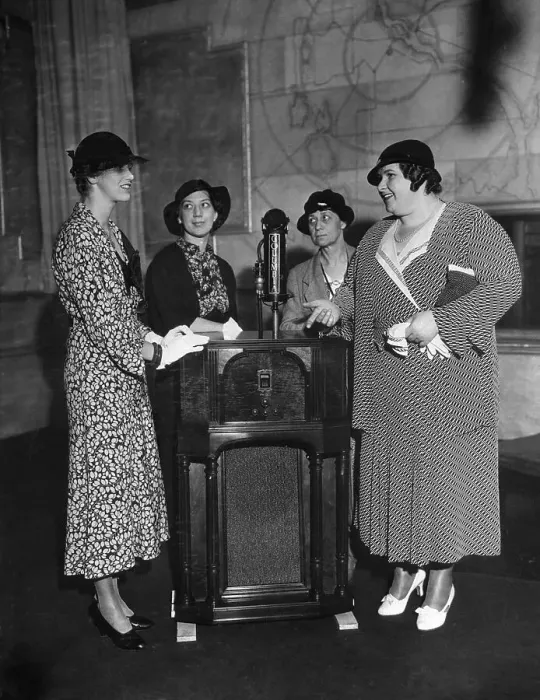 Framed Print : Kate Smith Donates Radio to Girls Camp Framed Print : Kate Smith Donates Radio to Girls Camp