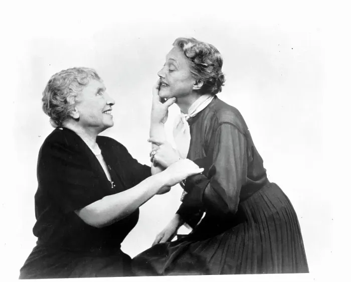 Framed Print : Katharine Cornell with Helen Keller Framed Print : Katharine Cornell with Helen Keller