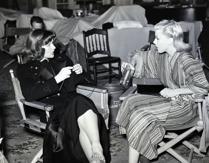 Framed Print : Katharine Hepburn and Ginger Rogers