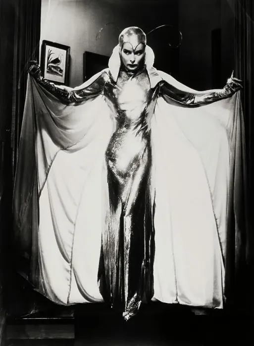 Framed Print : Katharine Hepburn in Metallic Moth Costume Framed Print : Katharine Hepburn in Metallic Moth Costume