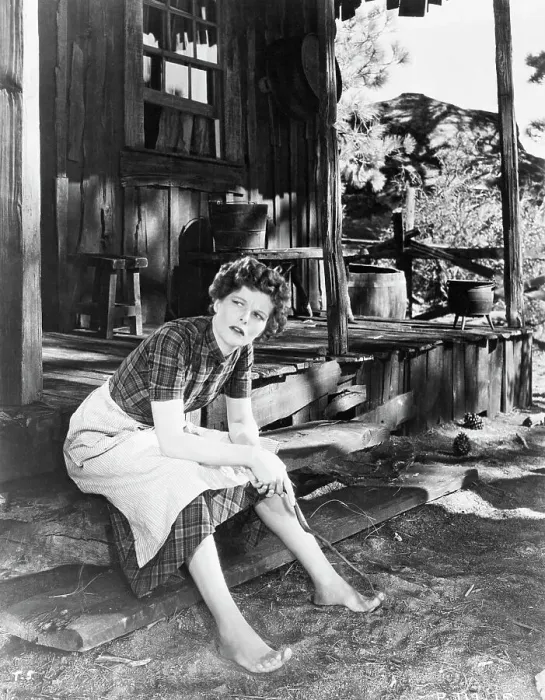 Framed Print : Katharine Hepburn in Spitfire