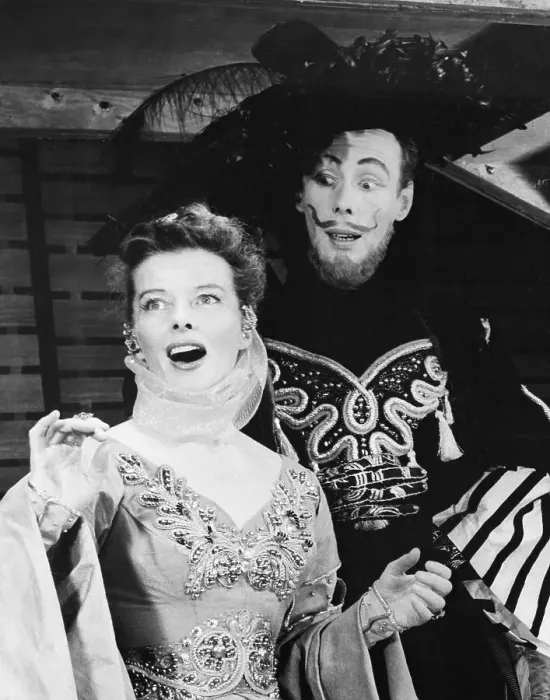 Framed Print : Katharine Hepburn and Stanley Bell on Stage Framed Print : Katharine Hepburn and Stanley Bell on Stage