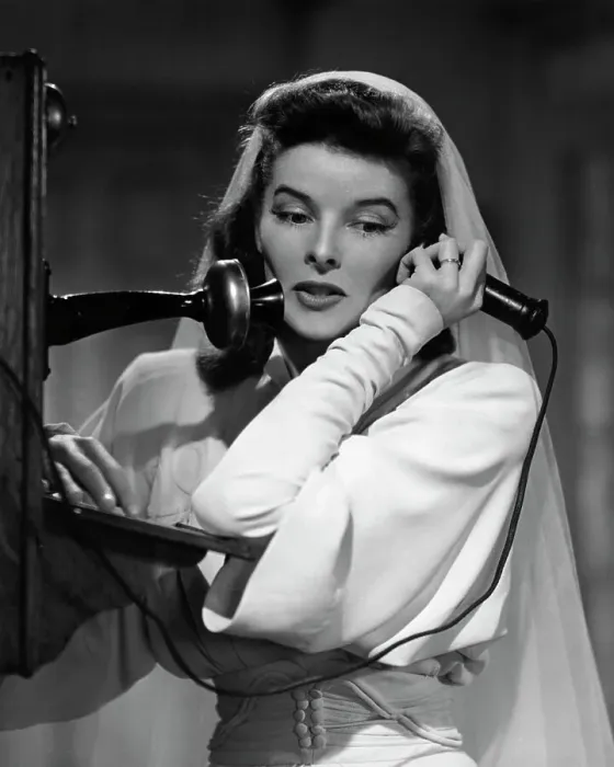 Framed Print : Katharine Hepburn in Woman of the Year