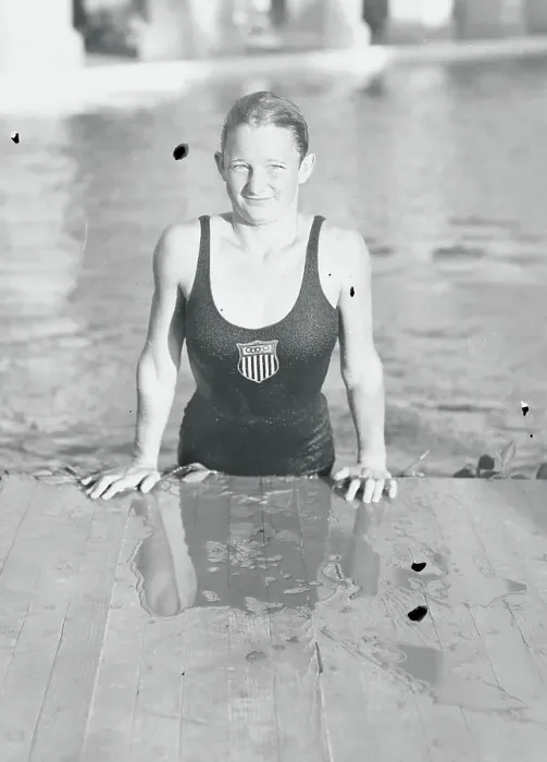 Framed Print : Katherine Rawls Exiting Swimming Pool After Breaking Word Record Framed Print : Katherine Rawls Exiting Swimming Pool After Breaking Word Record