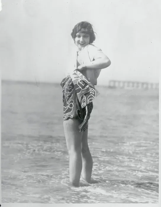 Framed Print : Kathleen Key Wearing Cannibal Bathing Suit