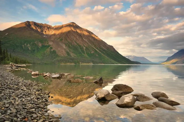 Framed Print : Kathleen Lake and Dalton Range Framed Print : Kathleen Lake and Dalton Range