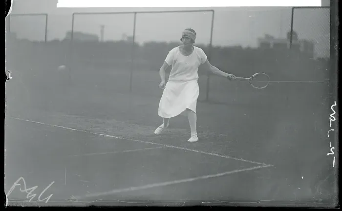 Framed Print : Kathleen McKane Playing Tennis at Forest Hills Framed Print : Kathleen McKane Playing Tennis at Forest Hills