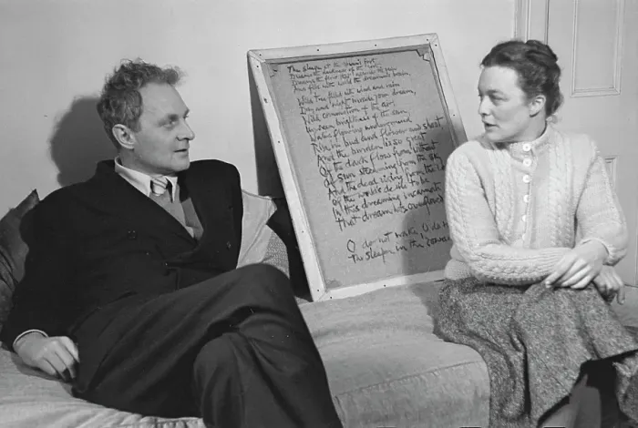 Framed Print : Kathleen Raine & Stephen Spender Framed Print : Kathleen Raine & Stephen Spender