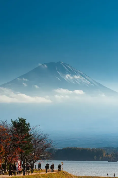 Framed Print : Kawaguchi lake with Mt. Fujiyama background Framed Print : Kawaguchi lake with Mt. Fujiyama background