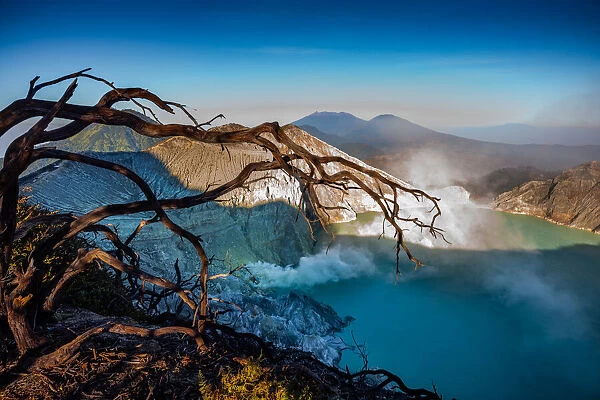 Kawah Ijen Volcano blue fire, Indonesia