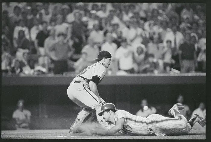 Framed Print : Keith Hernandez Sliding into Base Framed Print : Keith Hernandez Sliding into Base