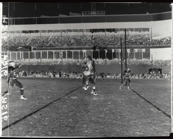 Framed Print : Ken MacAfee Jumping For a Pass Framed Print : Ken MacAfee Jumping For a Pass