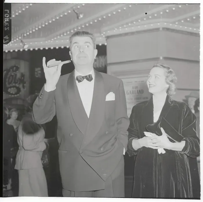 Framed Print : Ken Murray Posing with His Wife