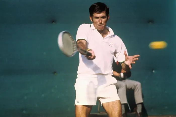Framed Print : Ken Rosewall in Tennis Action Framed Print : Ken Rosewall in Tennis Action