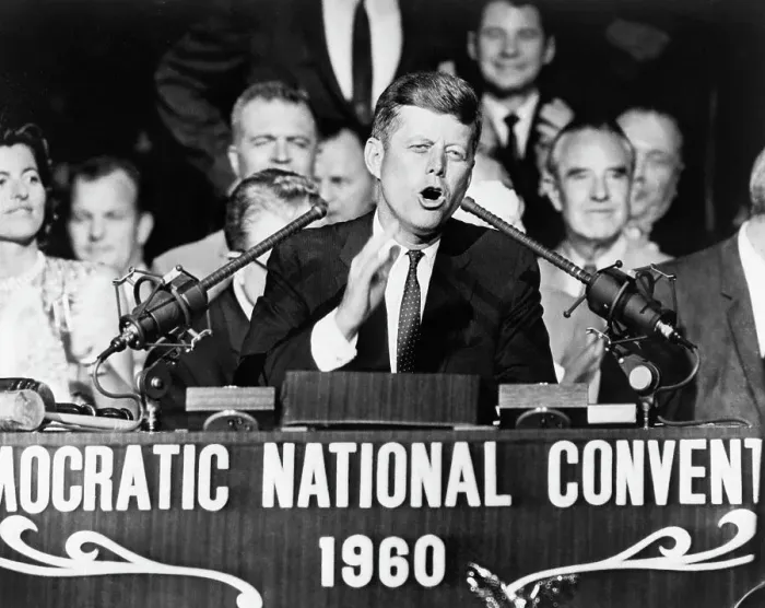 Framed Print : Kennedy Addressing Democrat Natl Conv Framed Print : Kennedy Addressing Democrat Natl Conv