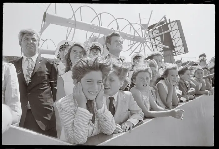 Framed Print : Kennedy Family Aboard Aircraft Carrier Framed Print : Kennedy Family Aboard Aircraft Carrier