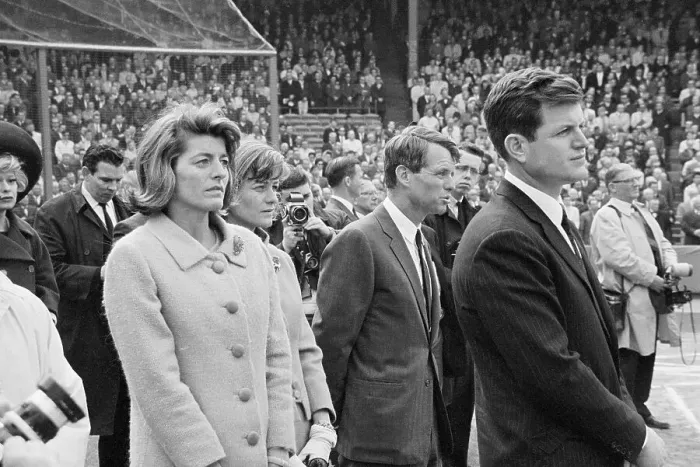 Framed Print : Kennedy Family at JFK Pre-Game Ceremonies Framed Print : Kennedy Family at JFK Pre-Game Ceremonies