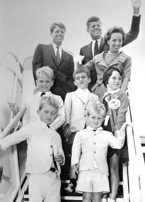 Framed Print : Kennedy Family Leaving on a Plane