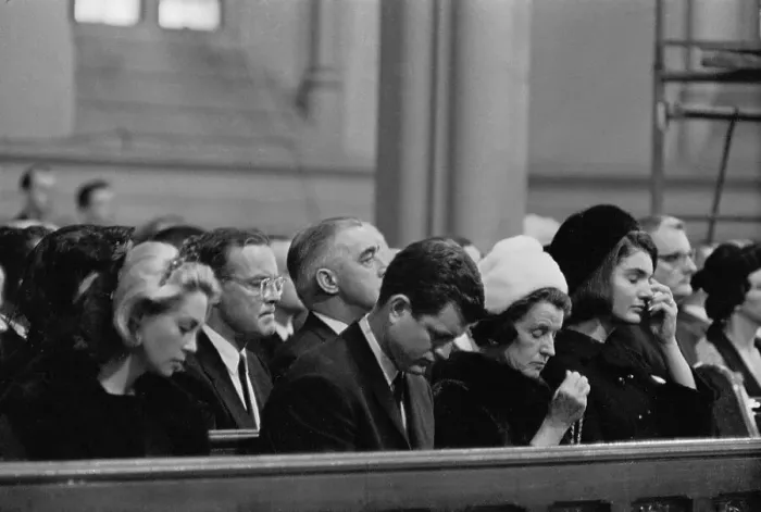 Framed Print : Kennedy Family Members Attending Mass Dedication to John F. Kennedy Framed Print : Kennedy Family Members Attending Mass Dedication to John F. Kennedy