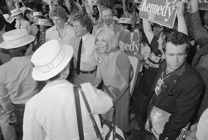 Framed Print : Kennedy Family Members Campaigning for Ted Kennedy Framed Print : Kennedy Family Members Campaigning for Ted Kennedy
