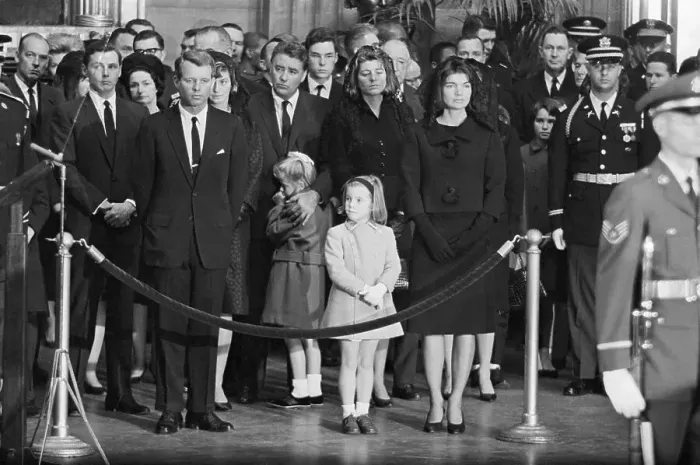 Framed Print : Kennedy Family at President's Funeral Framed Print : Kennedy Family at President's Funeral