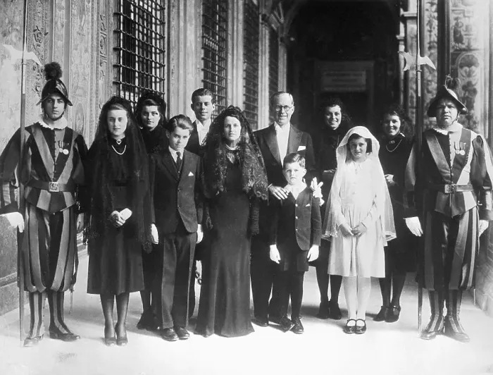 Framed Print : Kennedy Family at Vatican City Framed Print : Kennedy Family at Vatican City