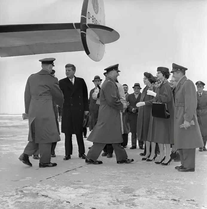 Framed Print : Kennedy Greeting Freed Airmen Framed Print : Kennedy Greeting Freed Airmen