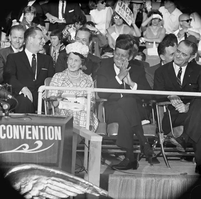 Framed Print : Kennedy and Johnson at the 1960 Democratic Convention Framed Print : Kennedy and Johnson at the 1960 Democratic Convention