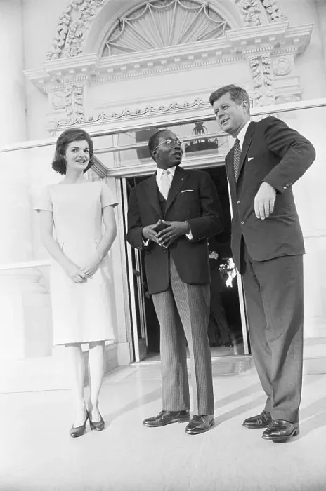 Framed Print : Kennedy Meets African President Framed Print : Kennedy Meets African President