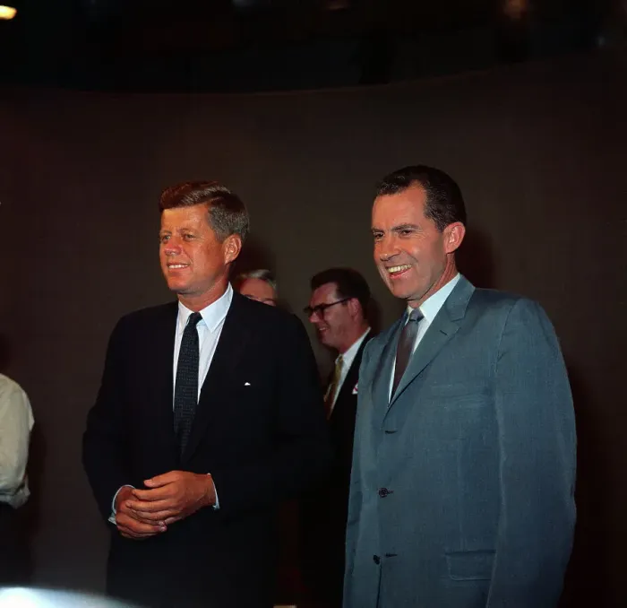 Framed Print : Kennedy and Nixon