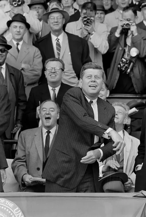 Framed Print : Kennedy Opening Big League Baseball Framed Print : Kennedy Opening Big League Baseball