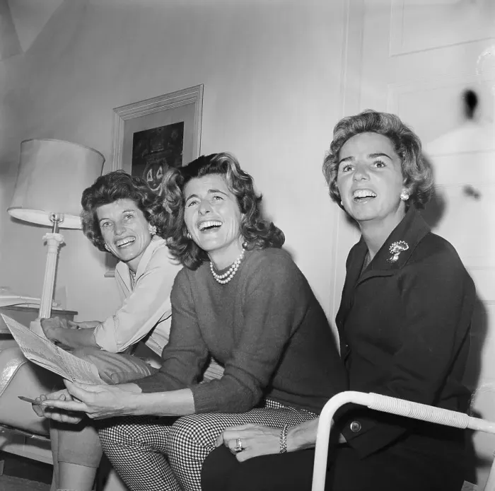 Framed Print : Kennedy Women Smiling Framed Print : Kennedy Women Smiling