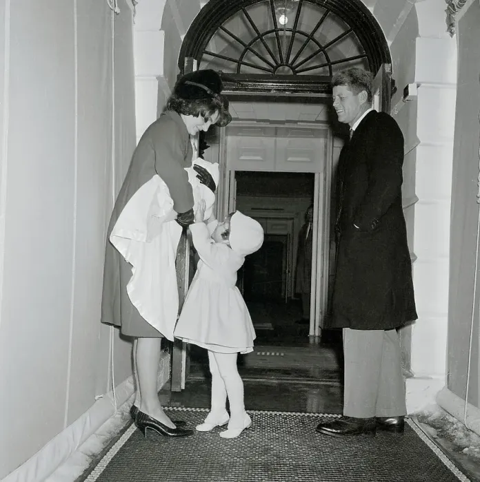 Framed Print : Kennedys Arriving at White House with Newborn JFK Jr Framed Print : Kennedys Arriving at White House with Newborn JFK Jr