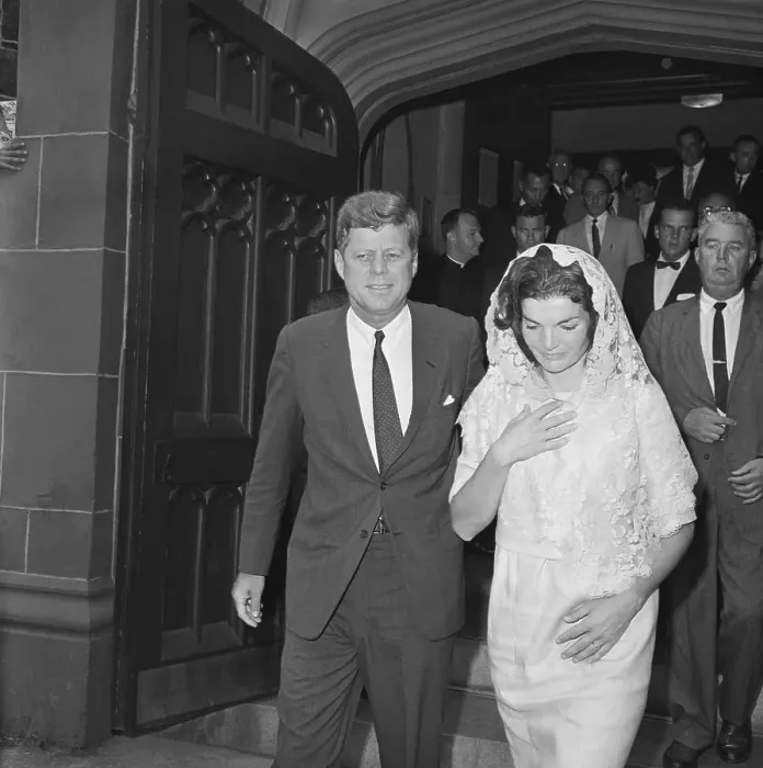 Framed Print : Kennedys Leaving Church, Rhode Island Framed Print : Kennedys Leaving Church, Rhode Island