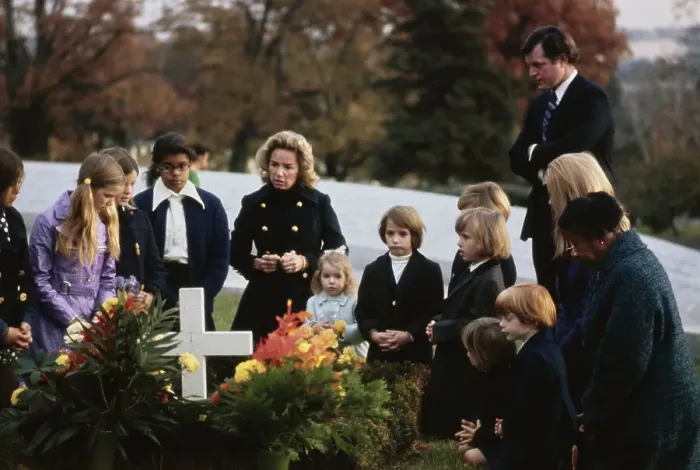 Framed Print : Kennedys In Mourning, 1971