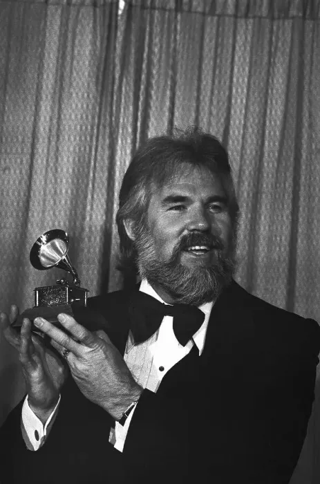 Framed Print : Kenny Rogers Winning His Grammy Award Framed Print : Kenny Rogers Winning His Grammy Award