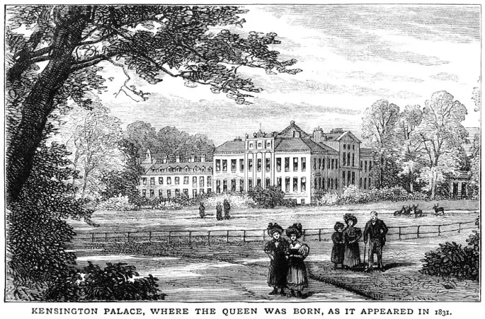 Framed Print : Kensington Palace, London, in 1831