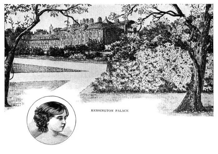 Framed Print : Kensington Palace with Princess Victoria Framed Print : Kensington Palace with Princess Victoria